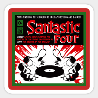 Santastic Four! Sticker